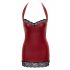 Cottelli - Shiny Mini Dress (Red)  - M