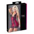 Cottelli - Exclusive Lace-up Lace Dress (Red-Black) 