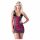 Cottelli - Exclusive Lace-Up Dress (Red-Black) - XL