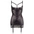 Abierta Fina - Satin Sheen Lift-up Bra Dress (Black) - 80B/M