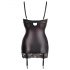 Abierta Fina - Satin Sheen Lift-up Bra Dress (Black) - 80B/M