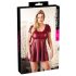 Cottelli Plus Size - A-Line Mini Dress (Burgundy) 