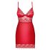 Obsessive Lovica - Lace Nightwear with Thong (Red)  - 2XL