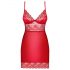 Obsessive Lovica - Lace Nightwear with Thong (Red)  - 2XL