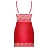 Obsessive Lovica - Lace Nightwear with Thong (Red)  - 2XL