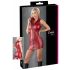 Cottelli Party - Zippered, Sleeveless Shiny Mini Dress (Red) - M