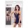 NO:XQSE - Side Mesh Halter Dress with Thong - Black (S-L) 