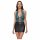 Cottelli - Lace-Up, Shiny Dress (Black-Green) - XL