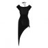 Cottelli Party - Asymmetric Ring Dress (Black) 