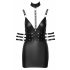 Cottelli Bondage - Glossy Mini Dress with Choker (Black) 