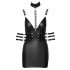 Cottelli Bondage - Shiny Halter Neck Mini Dress (Black) - M