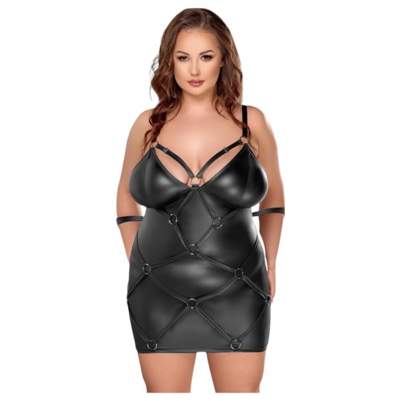 Cottelli Plus Size - Dress with Handcuffs (Black) 