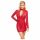 Cottelli - Snakeskin Pattern Mini Dress (Red) - M