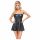 Cottelli - Shiny Mini Dress with Pleated Skirt (Black)