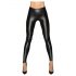 Noir - Long, Shiny Leggings (Black) - L