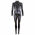 Cottelli - Glossy Long Sleeve Party Jumpsuit (Black)  - M