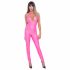 Cottelli Party - jumpsuit with deep back cut (pink) 