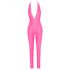 Cottelli Party - Pink Jumpsuit with Plunging Back