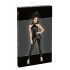 Noir - Glossy Zippered Jumpsuit (Black) 