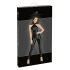 Noir - Glossy Zippered Jumpsuit (Black)  - M