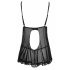 Cottelli - Sheer, Ruffled Babydoll (Black) 