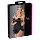 Cottelli - Sheer, Ruffled Babydoll (Black)  - XXL