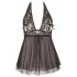 Cottelli Plus Size - Lace Sheer Babydoll (Black) 