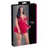 Cottelli Plus Size - Lace, Sheer Babydoll (Red) 