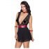 Cottelli Bondage - Halter Lace Babydoll (Black)