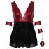 Cottelli Bondage Plus Size - Red & Black Babydoll