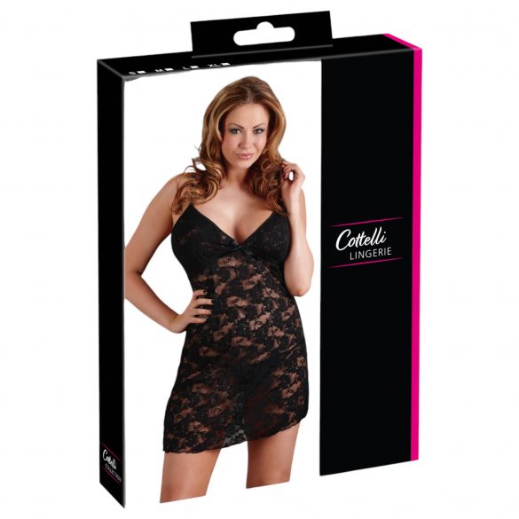 Cottelli - Lace Negligee with Thong 