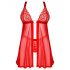 Obsessive Elianes - Lace Babydoll Set (Red) - M/L