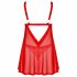 Obsessive Elianes - Lace Babydoll Set (Red) - M/L