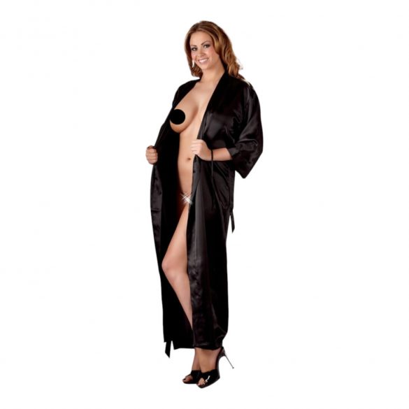 Cottelli - Satin Robe (Black) 