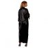 Cottelli - Satin Robe (Black)  - L/XL