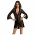 Passion Eco Primula - Lace Robe and Thong (Black) 