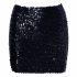 Cottelli Party - Shiny Sequin Skirt (Black) 