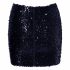 Cottelli Party - Shiny Sequin Skirt (Black) 