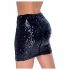 Cottelli Party - Shiny Sequin Skirt (Black)  - M