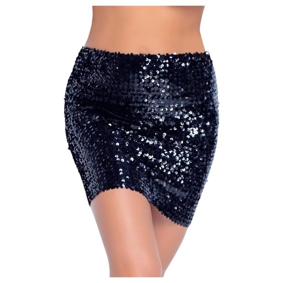 Cottelli Party - Shiny Sequin Skirt (Black) - L