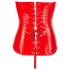 Red Vinyl Corset - Black Level 