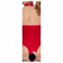 Open, Halter Neck Bodysuit (Red) 