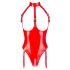 Open, Halter Neck Bodysuit (Red) 