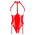 Open, Halter Neck Bodysuit (Red) 