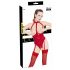 Open, Halter Neck Bodysuit (Red)  - S