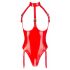 Open, Halter Neck Bodysuit (Red)  - S