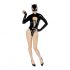 Black Velvet - Long Sleeve Batwoman Bodysuit (Black) 