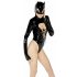 Black Velvet - Long Sleeve Batwoman Bodysuit (Black) 