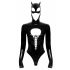 Black Velvet - Long Sleeve Batwoman Bodysuit (Black)  - M