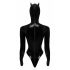 Black Velvet - Long Sleeve Batwoman Bodysuit (Black)  - M